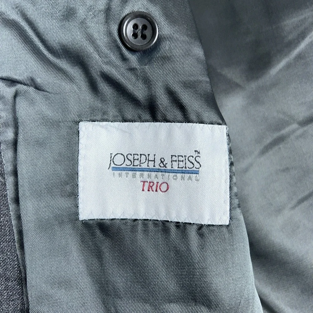 Joseph & Feiss Blazer Mens 48 Long Gray Wool Sport‎ Coat 2 Button Suit Jacket